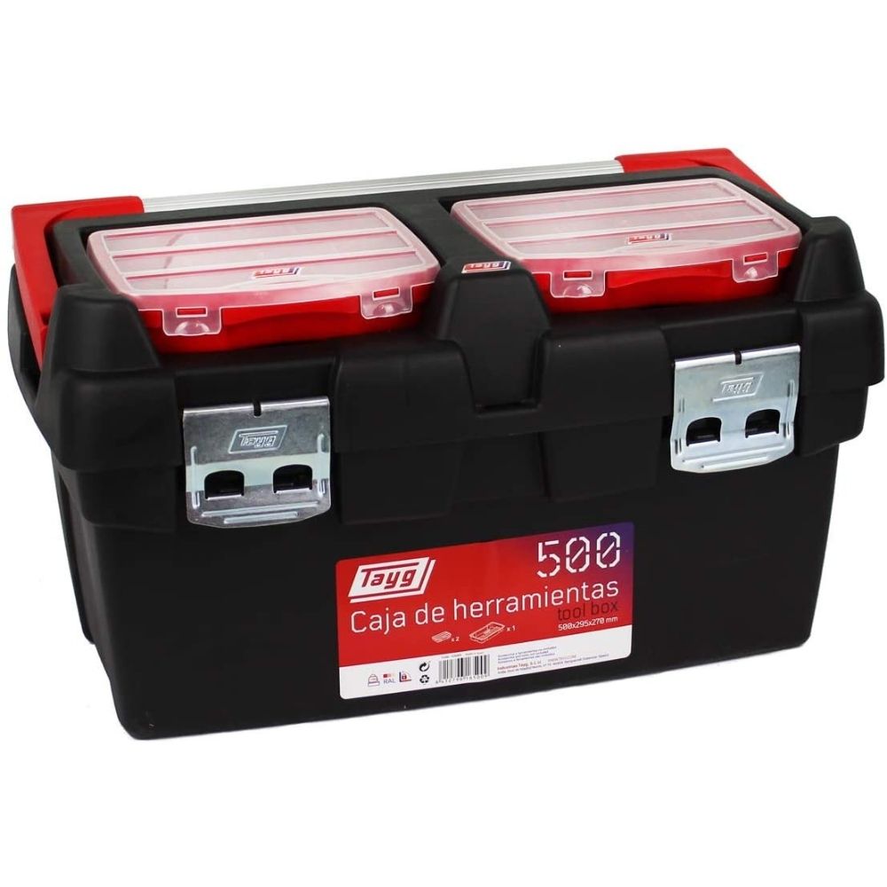 Caja de herramientas de plástico y aluminio TAYG 500