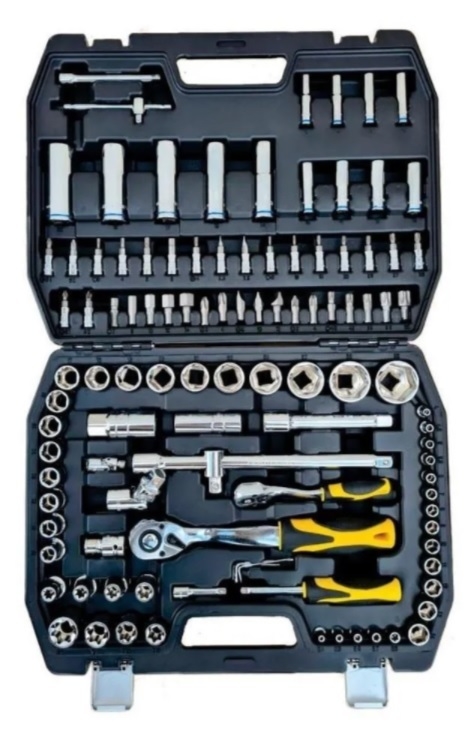 Juego de Bocallaves CROSSMASTER 107 piezas – Encastre 1/4″ – 1/2″