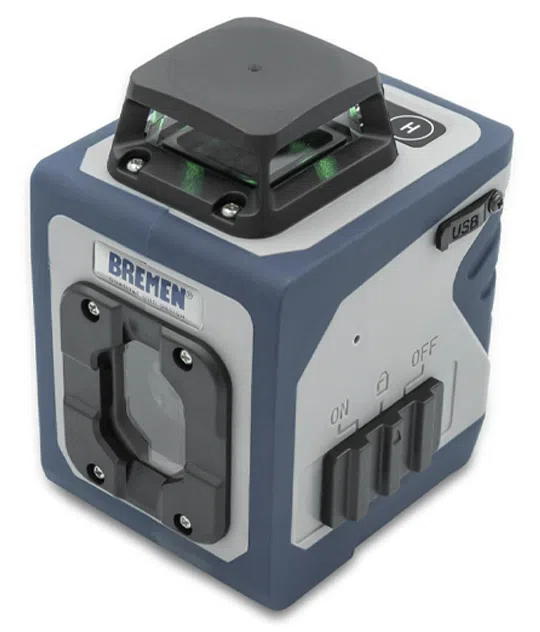 Nivel Láser de Línea BREMEN 360° con Luz Verde - 1 Línea + 1 Plano