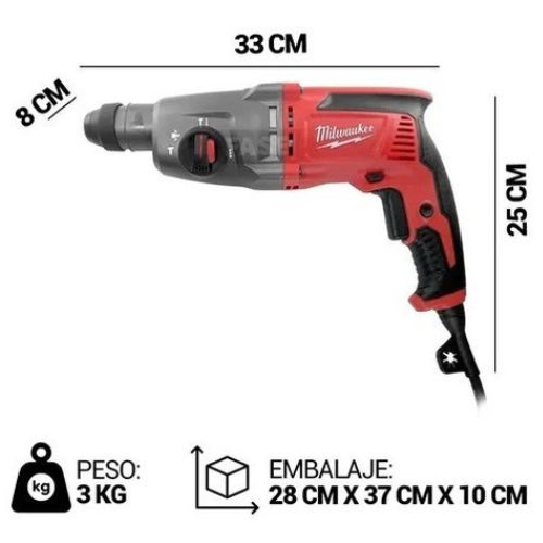 Rotomartillo Milwaukee 5485‑59A SDS Plus – 24 mm 800 W con Mango Lateral