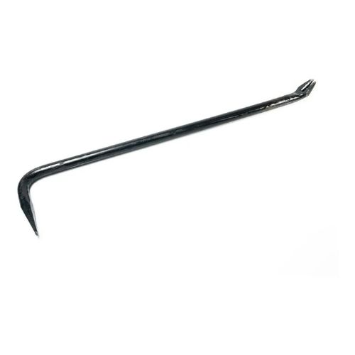 Barreta de hierro sacaclavos 100 cm – artesanal, punta plana y uña, palanca para obra/demolición