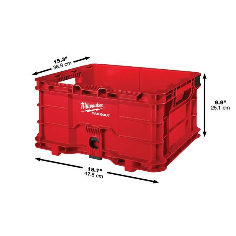 Caja abierta Packout Milwaukee 48‑22‑8440 – Modular apilable y colgante