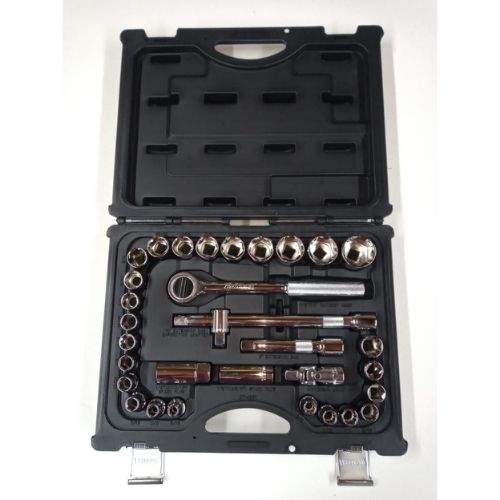 Juego de Tubos en pulgadas Encastre 1/2 con accesorios 32 piezas CROSSMAN 87-001