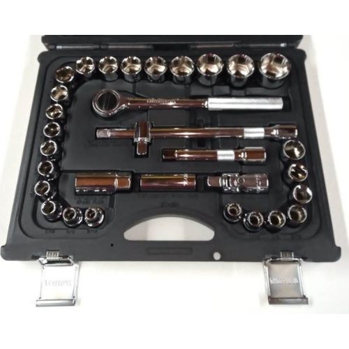 Juego de Tubos en pulgadas Encastre 1/2 con accesorios 32 piezas CROSSMAN 87-001