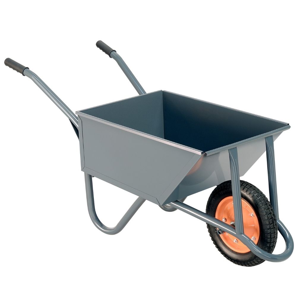 Carretilla Deper de chapa con rueda neumática 90 litros