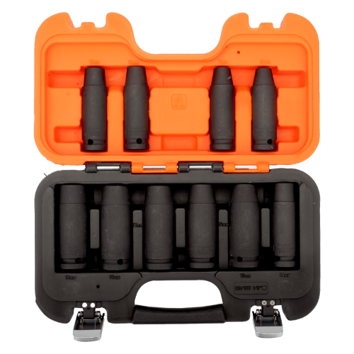 Juego de bocallaves largos de impacto 1/2" BAHCO - 10 piezas