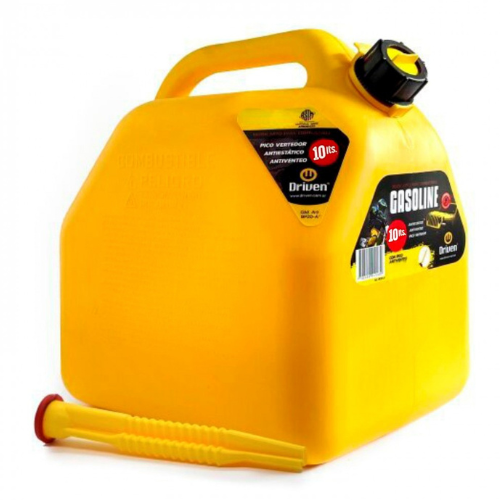 Bidón para combustible 10 litros amarillo DRIVEN