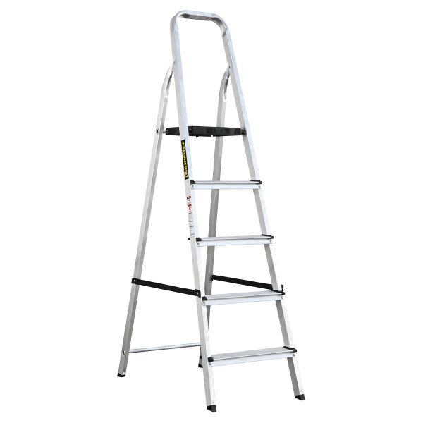 Escalera De Aluminio CROSSMASTER 5 Escalones Plegable