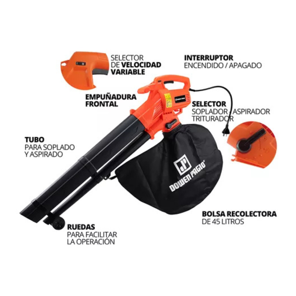 Sopladora Aspiradora DOWEN PAGIO 2500W