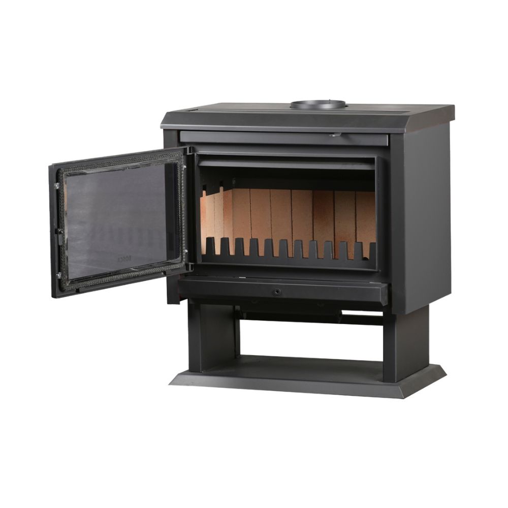 Estufa a Leña Bosca Gold 800 Black Vision – 12,7 kW para hasta 180 m²