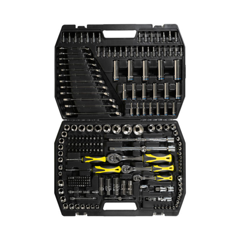 Juego De Bocallaves CROSSMASTER 216 Piezas Encastre 1/4″ – 1/2″ – 3/8″