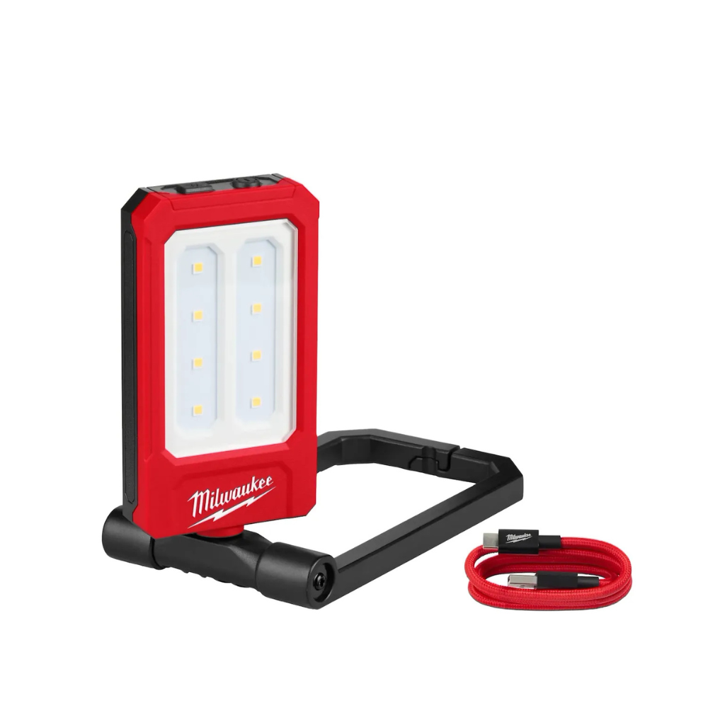 Luz de trabajo Milwaukee – magnética de perfil bajo, 500 lm, USB-C, IP54 (2013R)