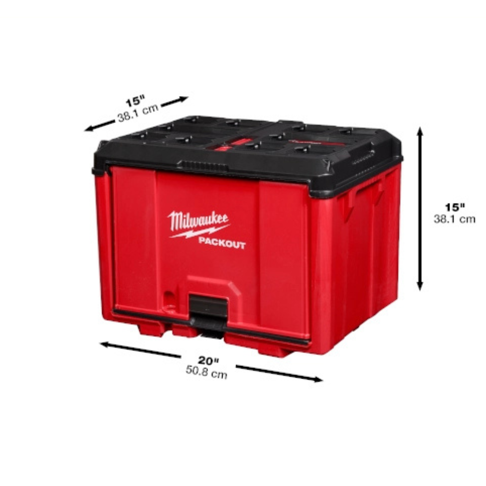 Gabinete Milwaukee PACKOUT 48-22-8445 – puerta de acceso rápido, cuelga/apila, 50 lb, polímero antiimpacto