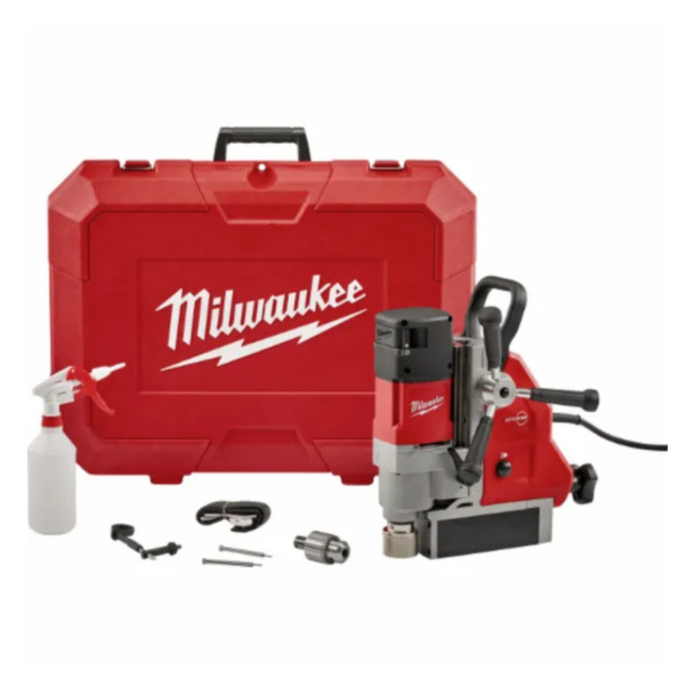 Taladro base magnética Milwaukee 4274-59 – 1200 W, 41 mm, imán permanente, 2 vel. 475/730 rpm