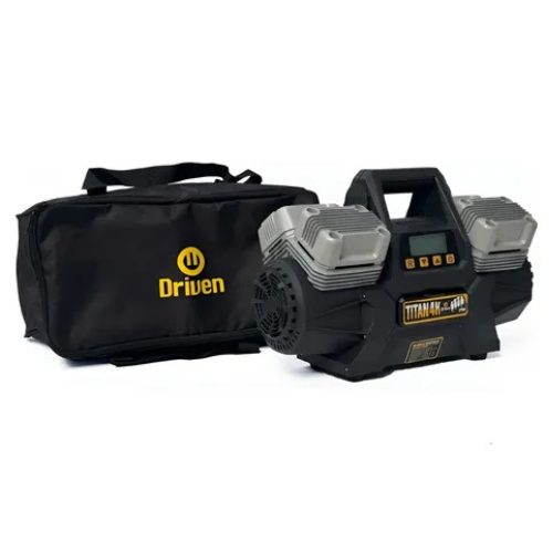 Compresor 12V Driven Titán 4K – 320 L/min, 150 PSI, 1080 W, 4 cabezales metálico + manguera 7 m