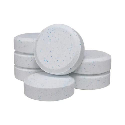 Pastillas de cloro triple acción Tecnoclor – cuñete 50 kg (200 g), disolución lenta para piscinas