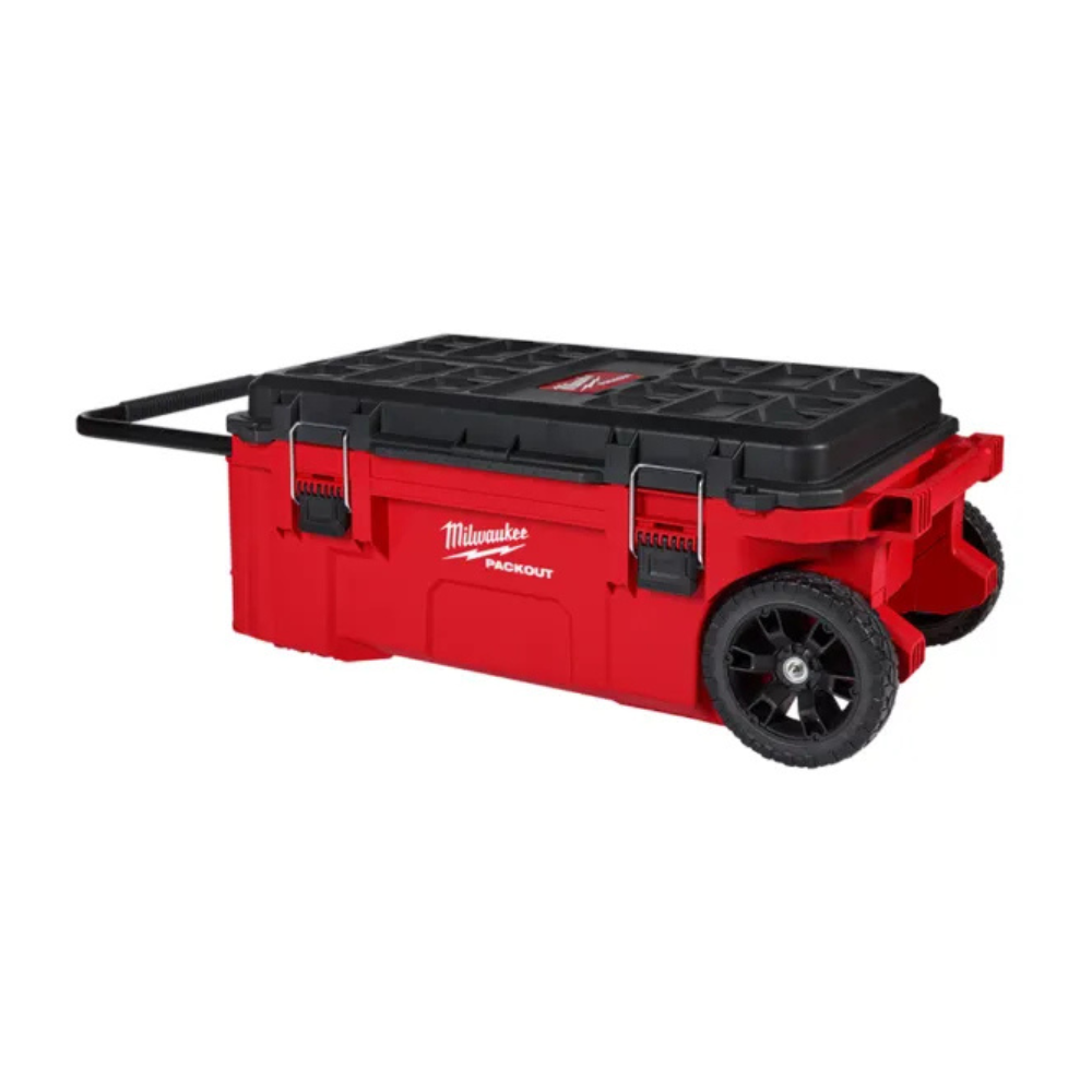 Caja de herramientas con ruedas Milwaukee PACKOUT 48-22-8428 – Dual Stack Top, 250 lb, ruedas 9", IP65, bandeja interna