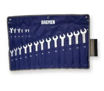 Juego de llaves combinadas Bremen 19 piezas con estuche 7177