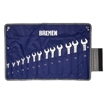 Juego de llaves combinadas Bremen 13 piezas 7 a 19 mm con estuche 7176