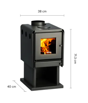 Calefactor a leña MultiBosca 350 para 120 m²