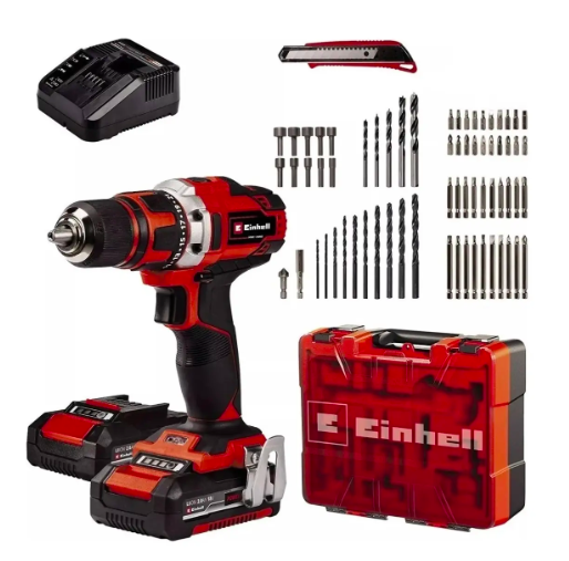 Taladro inalámbrico percutor Einhell TE-CD 18/40 Li-i con maletín