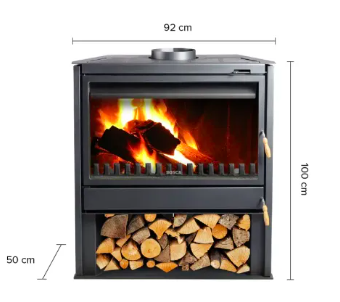 Calefactor a leña Bosca Freestanding 850 para 220 m²