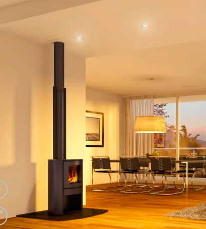 Calefactor a leña Bosca Firepoint 380 para 180 m² 9500 kcal
