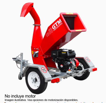 Chipeadora de ramas y cultivos GTM GTS1300T C/ Motor