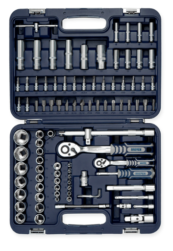 Juego de bocallaves Bremen con accesorios 1/2 94 piezas