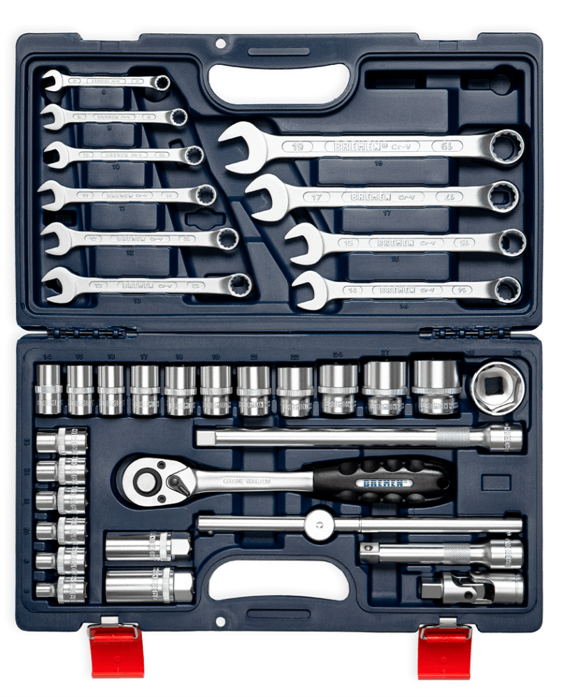 Juego de bocallaves Bremen con accesorios 1/2 35 piezas