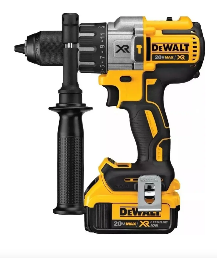Taladro percutor inalámbrico DeWalt 20V 13 mm con 2 baterías y maletín